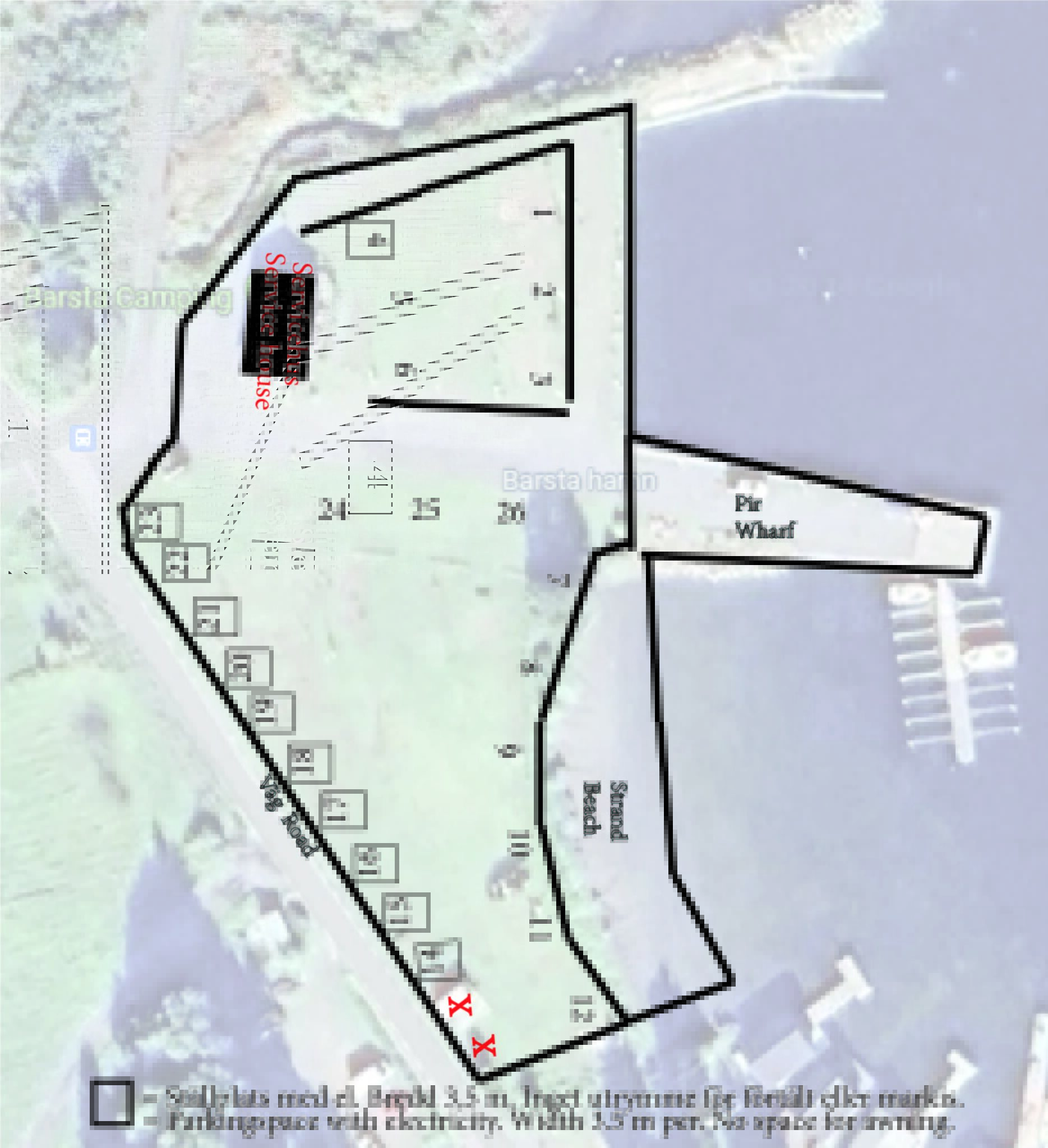 Barsta Översiktskarta/Priser – Barsta Camping